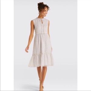Draper James Swiss Dot Tiered Sleeveless Dress Size 10‎